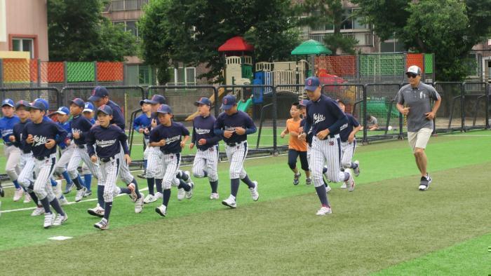 ▲ 지난 6월 제주도에서 열린 유소년 야구캠프 모습.