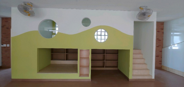 ▲ 리노베이션된 초등학교 교실 모습