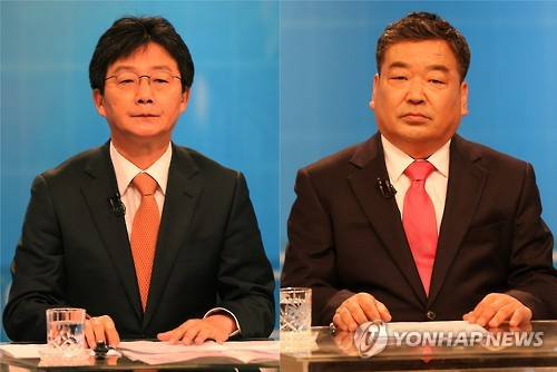 ▲ 지난 총선 당시의 유승민 의원(왼쪽)과 이승천 위원장