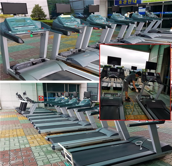 ▲ 영천시 종합스포츠센터가 2주간 시설물 정비 공사를 마무리하고 지난 14일부터 정상 운영한다.