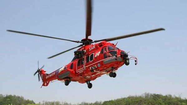 ▲ 독도 인근에서 발생한 응급환자를 태우고 육지로 향하다 해상에 추락한 소방헬기와 같은 기종인 EC-225.