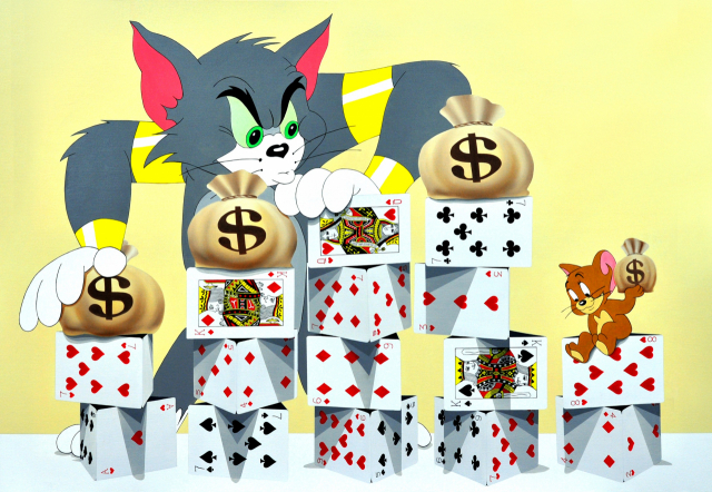 ▲ 전병택 ‘Card tower-Tom ＆Jerry’
