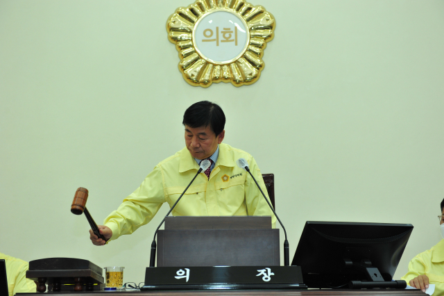 ▲ 영천시의회가 15일 제208회 제1차 정례회를 개회했다.