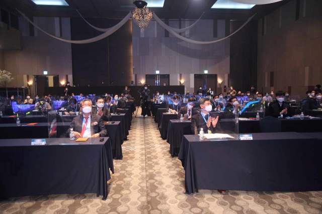 ▲ 2020 대구국제기계산업대전의 2020 대구 글로벌 로봇 비즈니스 포럼 행사장 모습.