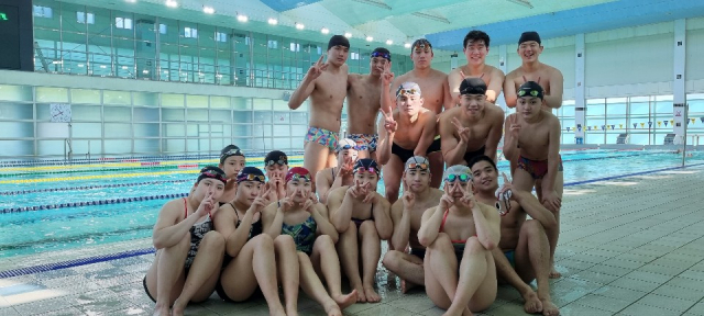 ▲ 대구체육고등학교 수영부 소속 선수들 모습.