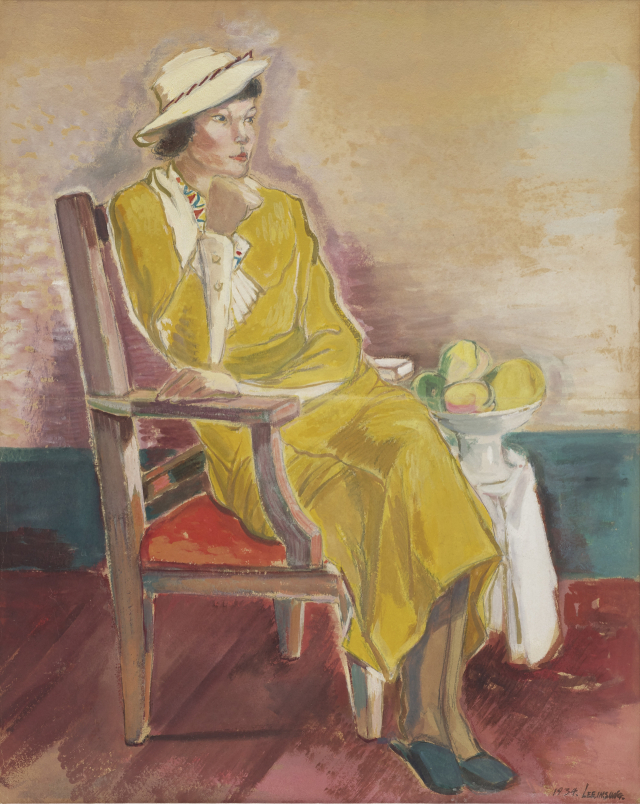 ▲ 이인성-노란 옷을 입은 여인상(1934)