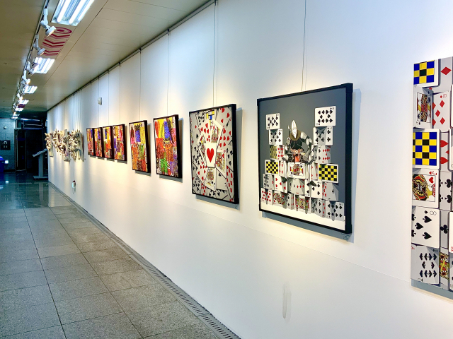▲ 지하철 2호선 범어역 지하도 문화예술거리에 있는 아트랩 범어 오픈 갤러리의 모습.