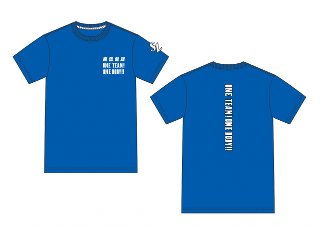 ▲ ‘혼연일체·OneTeam’ 문구가 새겨진 삼성 라이온즈의 티셔츠.