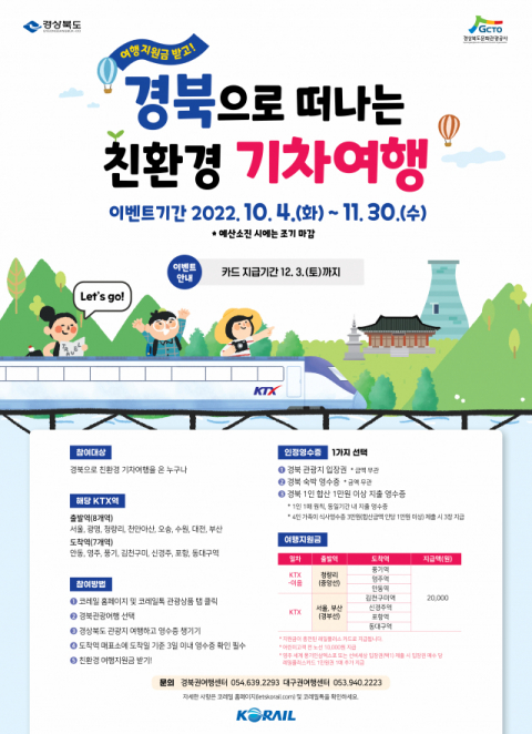 ▲ 경북도 친환경 기차여행 포스터