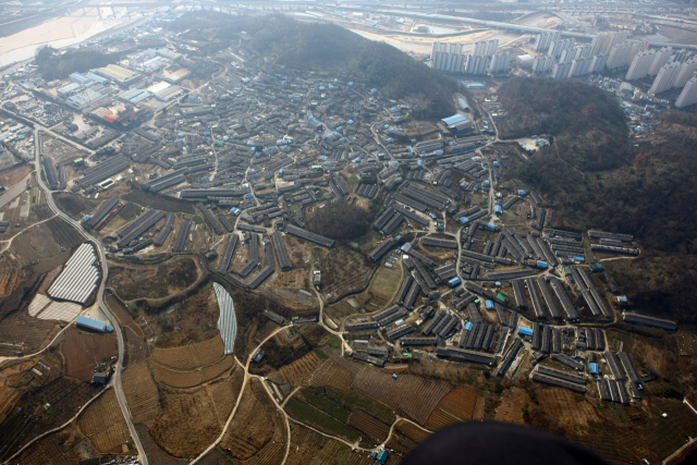 ▲ 도시개발사업이 다시 추진될 것으로 보이는 김천시 신음동 대신지구의 전경.