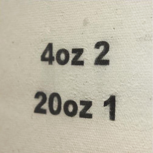 ▲ 이승희. 4oz2 20oz1, 일회용 종이컵으로 만든 종이에 흑연