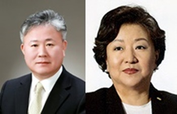 ▲ 화성밸브 장원규 대표(왼쪽)와 케이케이 박윤경 대표.