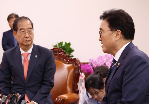 <b>우원식 한덕수</b> 회동, 서로에게 '민심'과 '협치' 주문